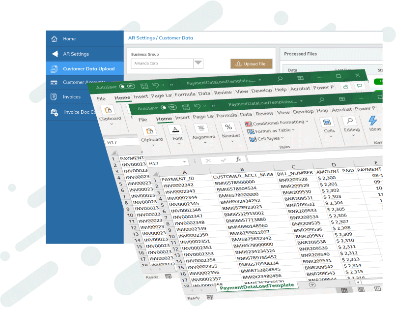 Integration API
Implementation Method:
Simple CSV file Upload/
Download.